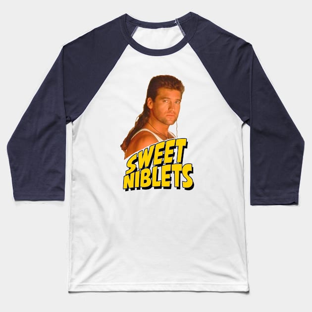 Achy Breaky Niblets Baseball T-Shirt by Malarkey